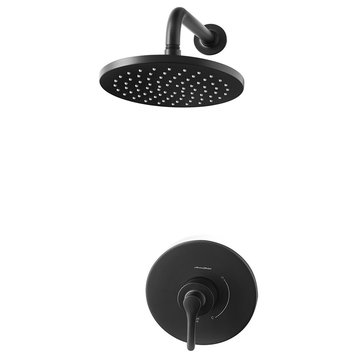 Studio S Shower Only Trim Kit With Water-Saving Shower Head and Cartridge, Matte