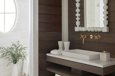 Inspiration for a modern home design remodel in New York