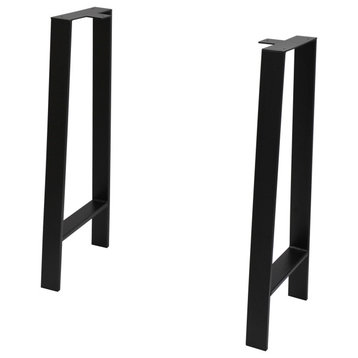 H Type Square Heavy Duty Table Legs, Set of 2, 32''