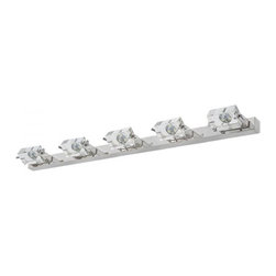 Sparkling K9 Crytal 5-Light LED Wall Mirror Lights - Products