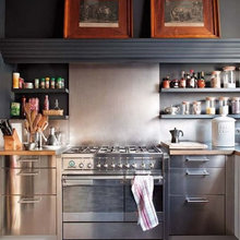 kitchen shelves rather than cabs