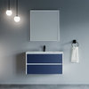 Brooks 36" Single Bathroom Vanity Set, Dark Blue