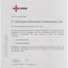 C J Howard Electrical Contractors Limited
