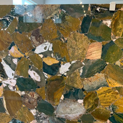 Ocean Jasper Green Semi Precious Countertops - Kitchen Countertops