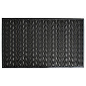 Genuine Joe Clean Step Outdoor Scraper Mat, 3 x 5 ft, Rubber, Black