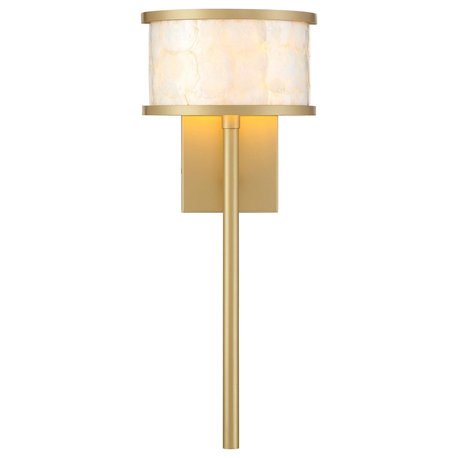 Savoy House 9-6491-1 Mariquita 20" Tall Bathroom Sconce - Spun Gold