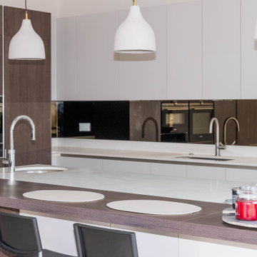 Contemporary German kitchen in Northolt, London By kudos Interior Design