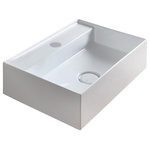 Alice Ceramica - Hide Bathroom Sink, Wall Hung, 50x35 cm - Crisp, sophisticated lines and an elegant shape characterise the Hide Bathroom Sink. Crafted in Italy's lusch Tuscia region, the rectangular vessel sink gives a contemporary bathroom decisive Italian flair. A young company who pride themselves on creativity and ambition, Alice Ceramica crafts all their products in the hills north of Rome.