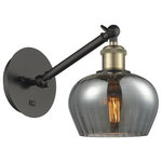 Innovations Lighting - Innovations Lighting 317-1W-BAB-G93 Fenton, 1 Light Wall In Art Nouveau - The Fenton 1 Light Sconce is part of the BallstonFenton 1 Light Wall  Black Antique BrassUL: Suitable for damp locations Energy Star Qualified: n/a ADA Certified: n/a  *Number of Lights: 1-*Wattage:100w Incandescent bulb(s) *Bulb Included:No *Bulb Type:Incandescent *Finish Type:Black Antique Brass