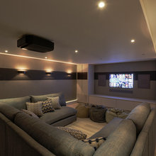 Family Cinema Room Modern Heimkino Kent Von New Wave Av