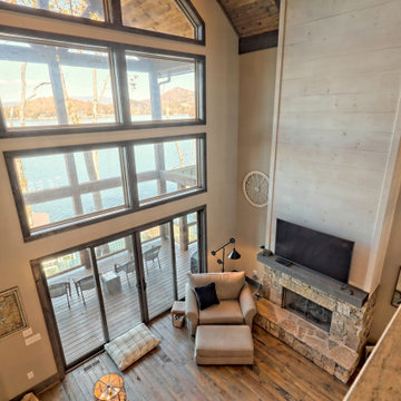 Lake's Edge: Rustic Craftsman Lake Home