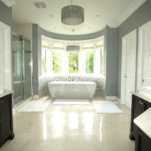 Blue Master Bathroom