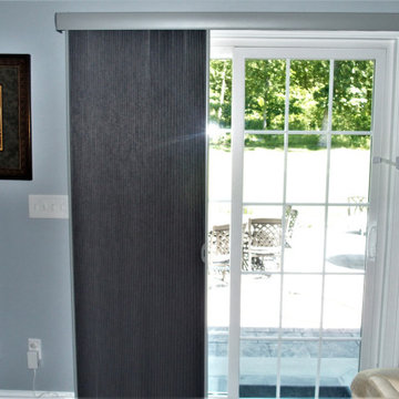 Motorized Hunter Douglas Duettes throughout a whole house