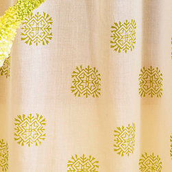 Olive green curtains - Windows And Doors