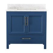 Kendall Blue Bathroom Vanity, 36''