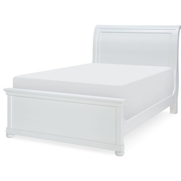 Legacy Classic Kids Canterbury Sleigh Bed, Natural White, Full