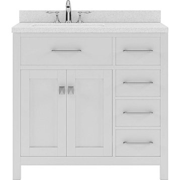 Caroline Parkway 36" Single Bathroom Vanity Set in White