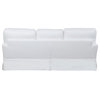 Sunset Trading Ariana Contemporary Fabric Slipcovered Sofa in White