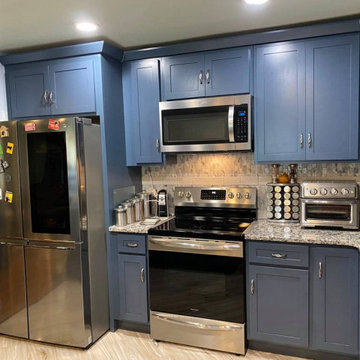 Custom Blue Cabinetry
