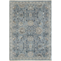 My Magic Carpet Machine Washable Runner Rug Ramage Blue 2.5x7 