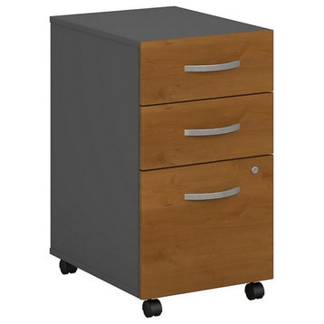 Series C 3 Drawer Assembled Mobile File Cabinet in Natural Cherry