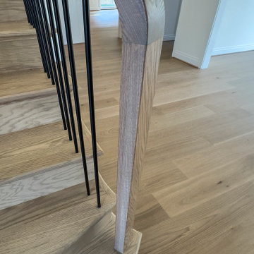 Project #144 | Slightly Curved Transitional Staircase