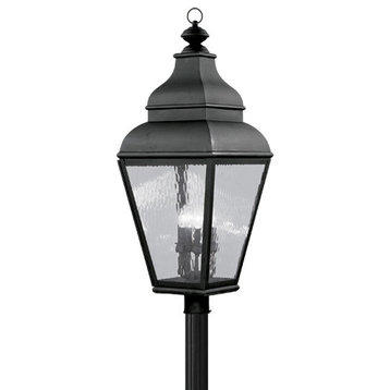 Livex Lighting 4 Light Black Outdoor Post Lantern - 2608-04