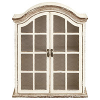 Traditional Looking Wood Metal Wall Cabinet