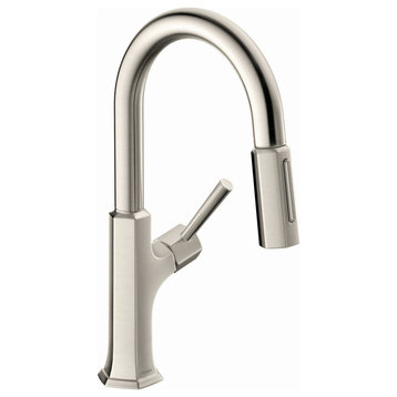 Hansgrohe 04853 Locarno 1.75 GPM Pull Down Prep Kitchen Faucet - Steel Optic