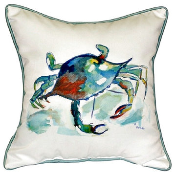 Betsy's Crab Extra Large Zippered Pillow 22x22