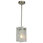 Eglo Lighting - Eglo Lighting 203995A Wolter - One Light Mini Pendant - The Wolter Mini Pendant by Eglo is a dramatic modeWolter One Light Min Polished Nickel Clea *UL Approved: YES Energy Star Qualified: n/a ADA Certified: n/a  *Number of Lights: Lamp: 1-*Wattage:60w E26 Medium Base bulb(s) *Bulb Included:No *Bulb Type:E26 Medium Base *Finish Type:Polished Nickel