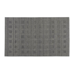 Palata Flat Weave Wool Rug in Gray - Rugs