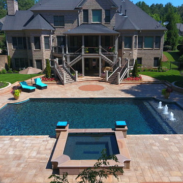 Marietta formal / contemporary swimming pool