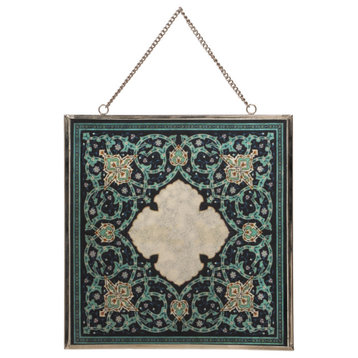 Johnstown Oriental Handcrafted Tempered Glass Wall Accessory