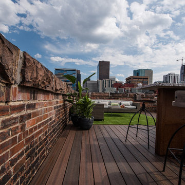 Urban Rooftop Deck -- Envision Distinction Rustic Walnut composite decking