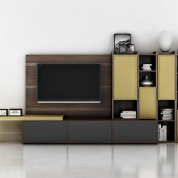 Modern Wall Unit Lyrics 14 by Huppe - $8,012.00 - Entertainment Centers And Tv Stands