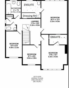 Remove The En Suite And Dressing Room Floor Plan Redesign