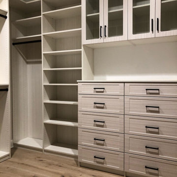 Beautiful White Chocolate Master Closet