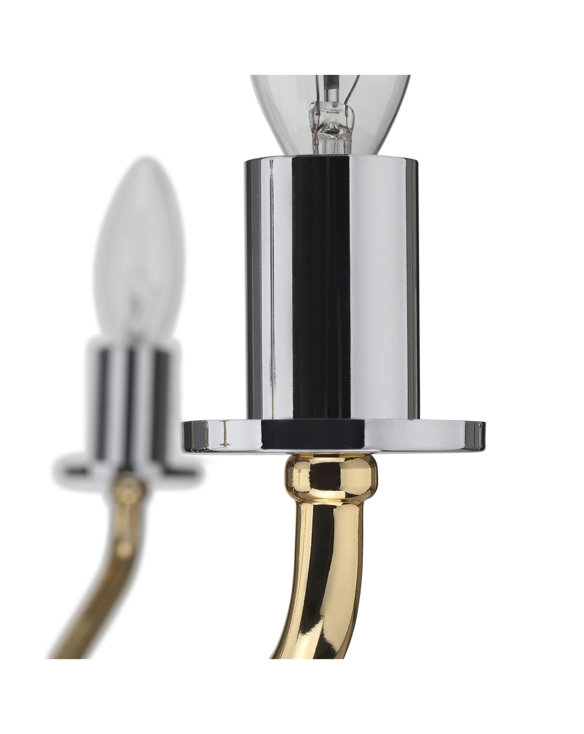 Alessandro Mid Century Brass Chandelier