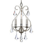 Crystorama - Crystorama 5013-OS-CL-S Ashton EX - Three Light Mini Chandelier - Curvaceous clean lines compose a base showcasing sAshton EX Three Ligh Olde Silver Clear Sw *UL Approved: YES Energy Star Qualified: n/a ADA Certified: n/a  *Number of Lights: Lamp: 3-*Wattage:60w E12 Candelabra Base bulb(s) *Bulb Included:No *Bulb Type:E12 Candelabra Base *Finish Type:Olde Silver
