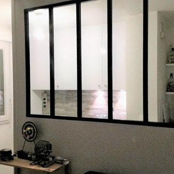 Cuisine d'un petit appartement bordelais