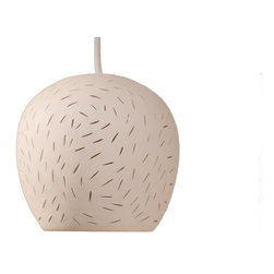 lightexture - Claylight Mini Pendant Light: Modern Ceramic ceiling light, Dot Pattern, Led Bulb - Pendant Lighting