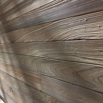 Real wood overhead garage doors