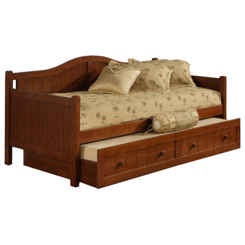 Catania Modern / Contemporary Wood Daybed in Cherry With Trundle