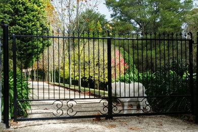 Wrought Iron Driveway Gates, Mylor, Adelaide Hills