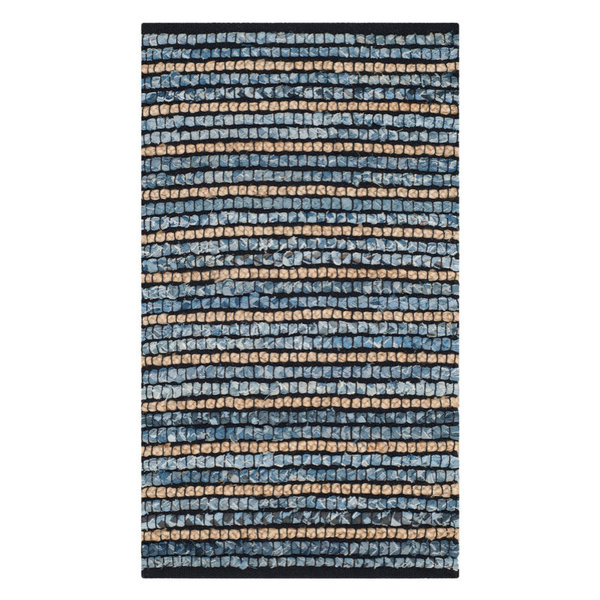 Safavieh Cape Cod Collection CAP363 Rug, Blue/Natural, 2'x3'