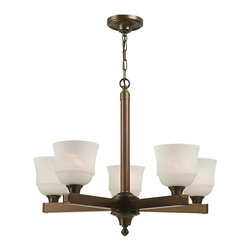 Royce Lighting - Brighton Collection Five Light Heirloom Brass Chandelier By Royce Lighting - Chandeliers