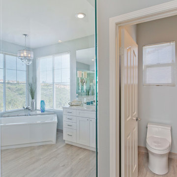 Carlsbad White Shaker Contemporary Bath