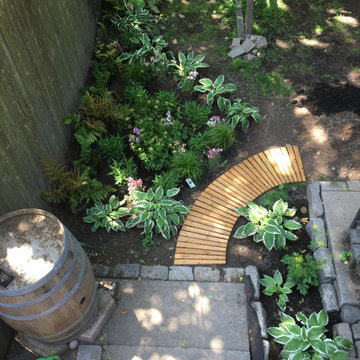 Deep shade and rain garden