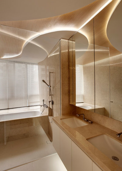 コンテンポラリー 浴室 by Lim Ai Tiong (LATO) Design